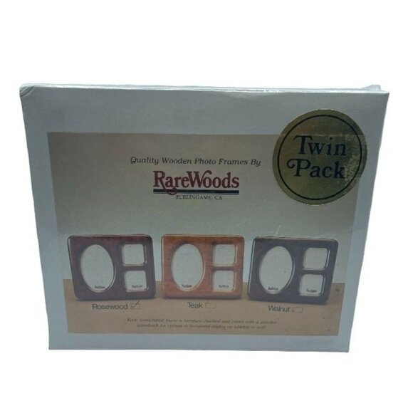 NIB Rare Woods 2-Pack Rosewood Collage Picture Frames - Picture 1 of 4